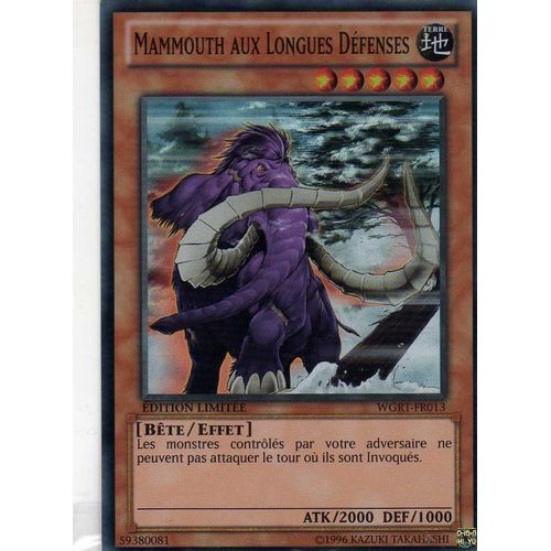 Mammouth Aux Longues Défenses Wgrt-Fr013 En Super Rare