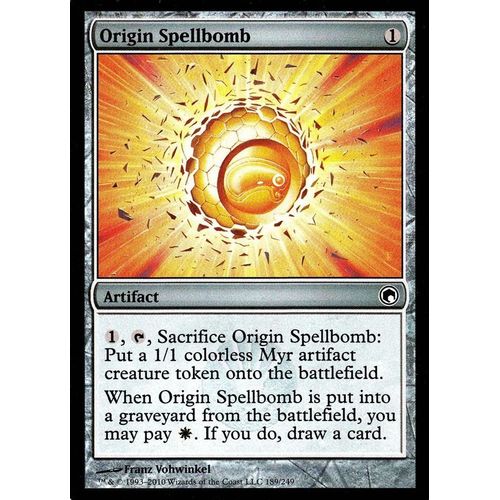 Origin Spellbomb Foil Cicatrices De Mirrodin Vo
