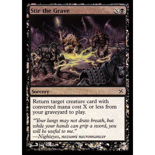 Stir The Grave Foil Traîtres De Kamigawa Vo