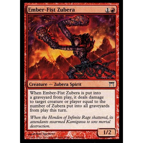 Ember- Fist Zubera Foil Guerriers De Kamigawa Vo