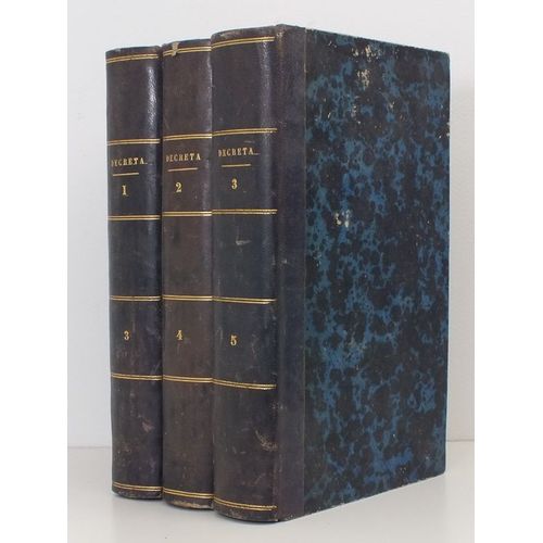 Decreta Canones, Censurae Et Praecepta Congregationum Generalium Societatis Jesu (3 Tomes - Complet) Tome I : Decreta Iae Ad Viam Congr. Incl. ; Tome