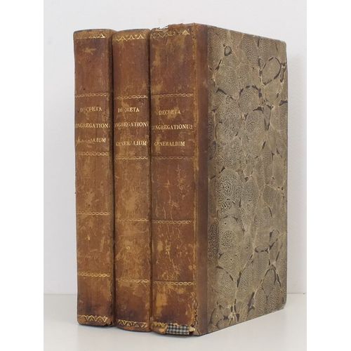 Decreta Canones, Censurae Et Praecepta Congregationum Generalium Societatis Jesu (3 Tomes - Complet) Tome I : Decreta Iae Ad Viam Congr. Incl. ; Tome