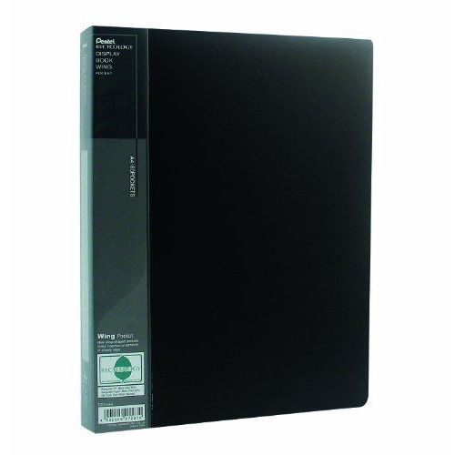 Pentel Dcf446a Dossier De Présentation A4 60 Pochettes Noir Import Allemagne