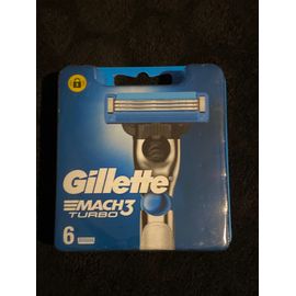 6 Recharge Lames Gillette Mach3 Turbo 