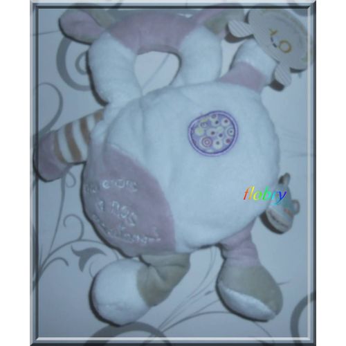 Doudou Et Compagnie Mouton Blanc Rose Beige Les Bouilles Revenons À Nos Moutons