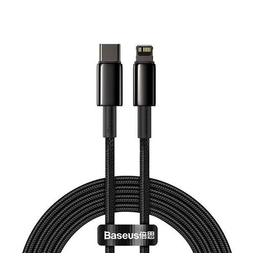 Câble Nylon Tungstène Premium 2m 20W PD USB-C - ios Baseus Baseus Noir