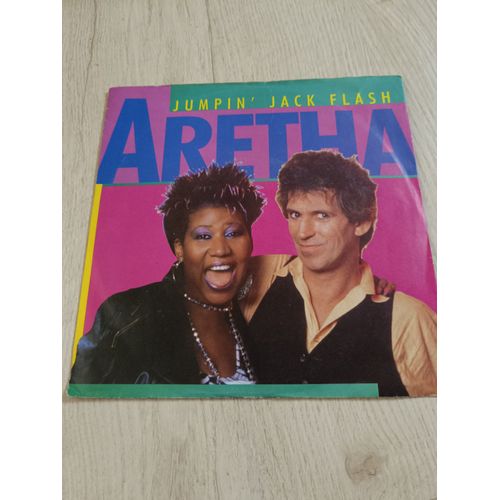 45 Tours Aretha Franklin Keith Richard Jumping Jack Flash