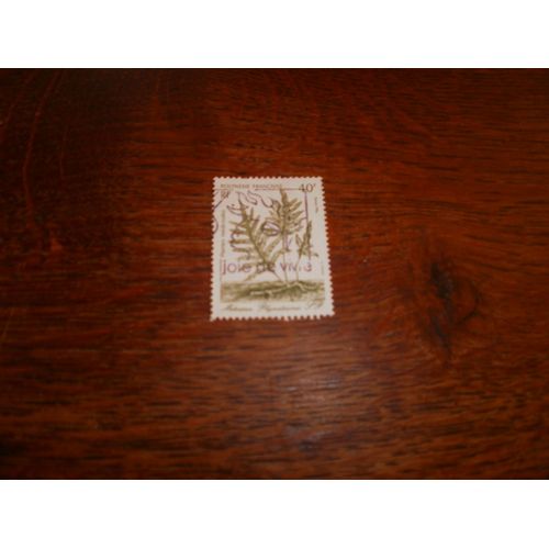 Polynésie Français. Timbre Oblitéré (Metuapua Phymatosorus).