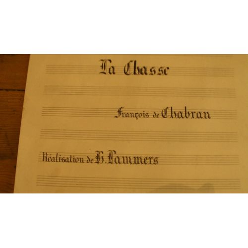 1) La Chasse François De Chabran, Réalisation De Lammers 2) C. Saint-Saëns - Le Déluge - Prélude Pour Mandoline Ou Violon Seule.