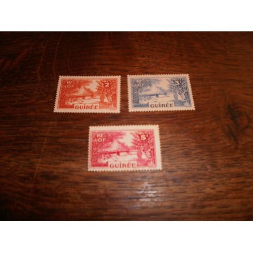 Timbres Guinée Non Oblitérés. (1938).