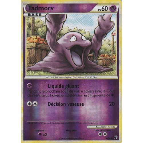 Carte Pokemon - Tadmorv - 50/90 - Holo Reverse - H.S Indomptable -