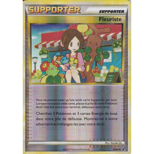 Carte Pokemon - Supporter - Fleuriste - 74/90 - Reverse - H.S Indomptable -