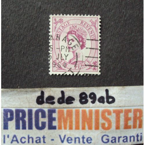Royaume-Uni..  6 Pence Postage Revenue Elisabeth I I Type Wilding . Oblitéré.