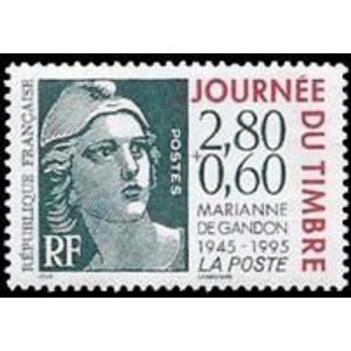 Journée Du Timbre : Centenaire De La Marianne De Gandon Année 1995 N° 2933 Yvert Et Tellier Luxe