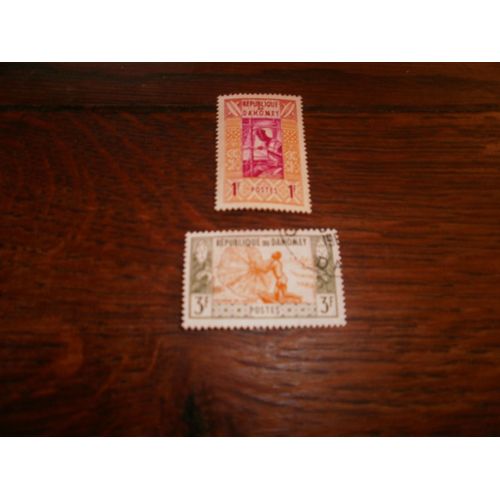 Timbres Du Dahomey N° 159 Et 161. (1961).
