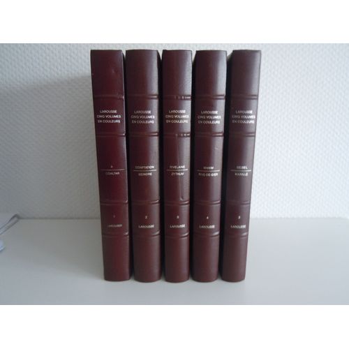 Larousse Cinq Volumes En Couleurs