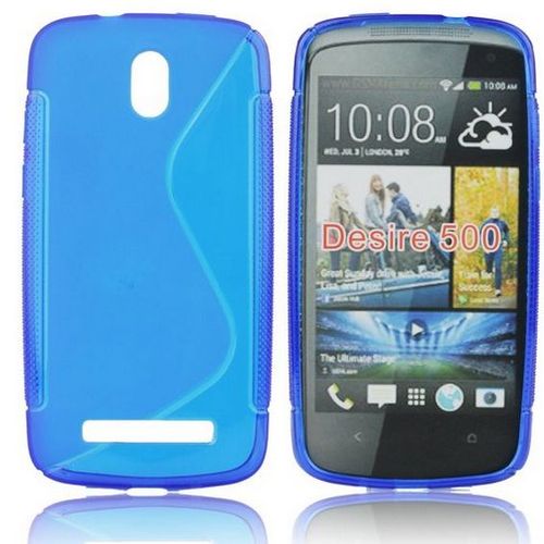 Coque Tpu Type S Pour Htc Desire 500 - Bleu