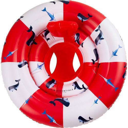Chaise de natation Swim Essentials rouge avec bouée et baleine - 0-1 ans