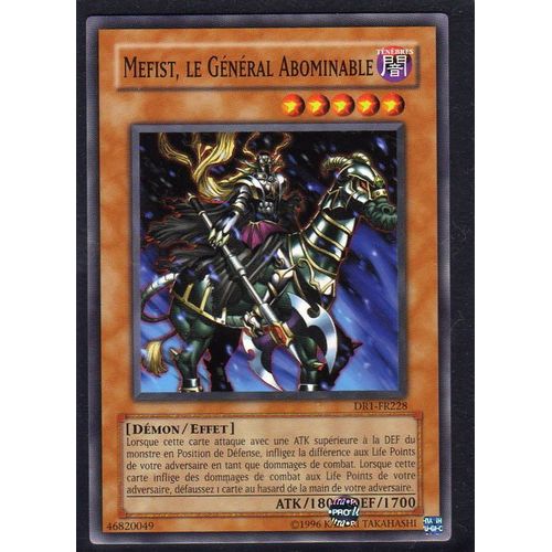 Dr1-Fr228 - Mefist Le General Abominable - Yu Gi Oh! - Francais - Commune - C