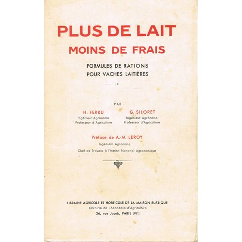 Plus De Lait Moins De Frais