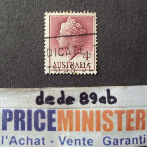 Australie..  4d Australia . La Reine Elisabeth I I . Oblitéré.