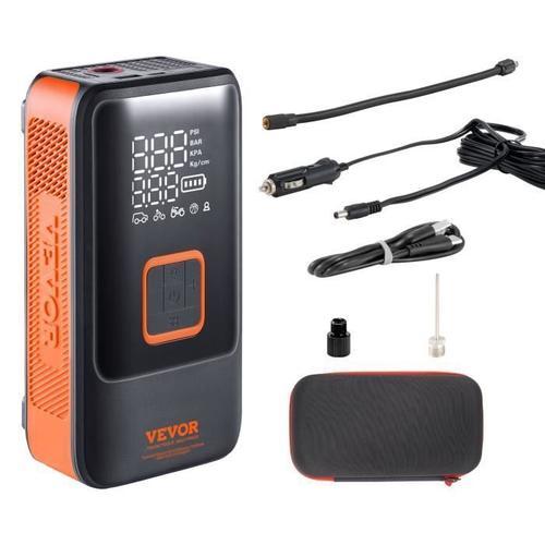 Compresseur À Air Portatif - Vevor - Mini Gonfleur Pneus Sans Fil Gonfleur Pneu Double Cylindre 12000mah Arrêt Auto