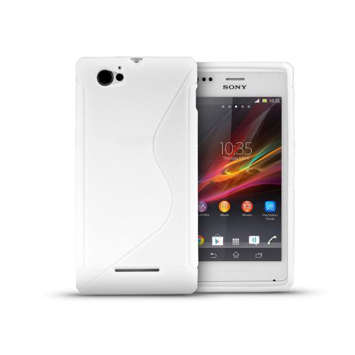 Coque Sony Xperia M - Grip Flex-Blanc