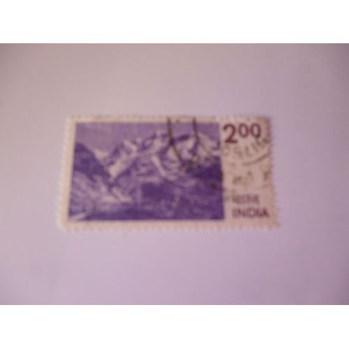 Timbre "Inde :Paysage De Montagnes".