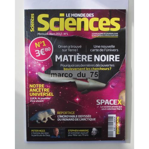 Le Monde Des Sciences Matière Noire 1