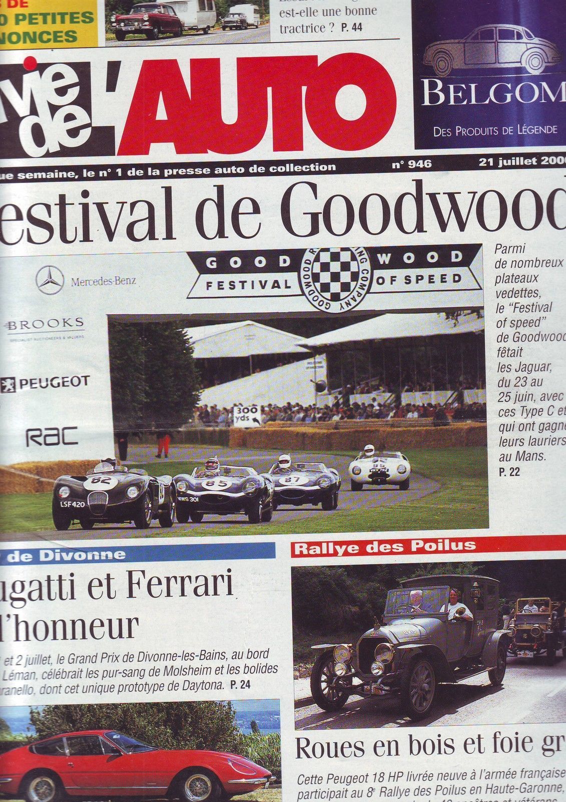 La Vie De L'auto  N° 946 : Festival De Goodwood