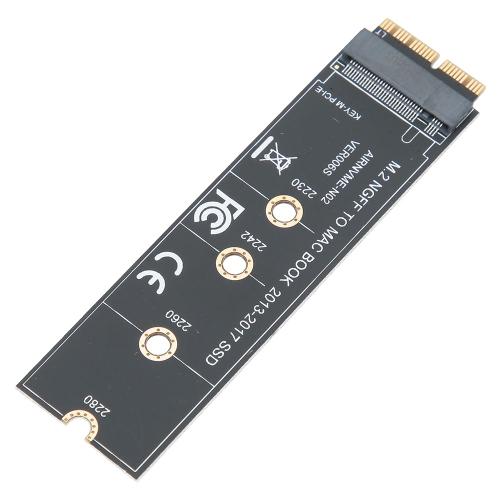 Carte adaptateur pour disque SSD ABS noir, compatible avec Macbook Air de 2013 ¿¿ 2017, M.2 NVME PCIE3.0