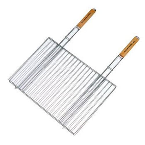 65690 - Grille Rectangulaire Double 48x27.5 Cm Pour Barbecue