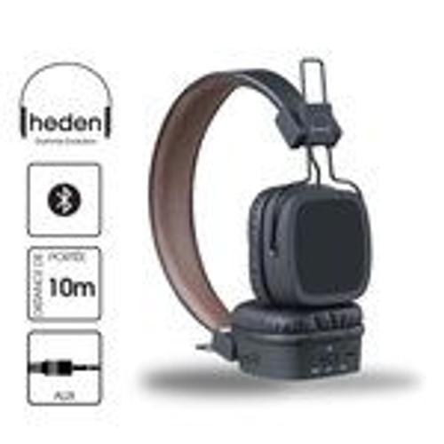 Heden Evolution Noir - Casque circum-auriculaire Bluetooth avec microphone