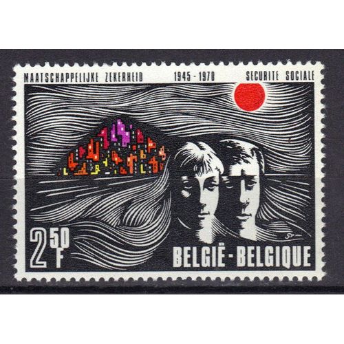 Belgique 1970 : 25è Anniversaire De La Sécurité Sociale En Belgique - Timbre Neuf **