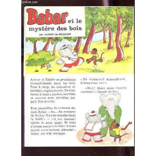 Journal De Babar : Babar Et Le Mystere Des Bois.
