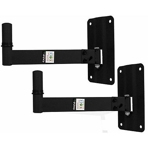 2 supports muraux pour enceintes IBIZA SSW- 09