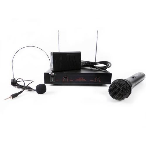 Système microphone sans fil 2 canaux IBIZA VHF2H