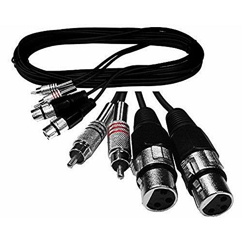 Câble 2 XLR femelles / 2 RCA mâles 5m CM5RXF-2