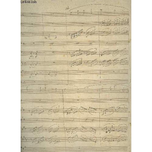 Partitions Manuscrites : Roma - Le Bois Sacre - Flute Solo + 2 Flutes + 2 Clarinettes + Saxo Tenor + Saxo Baryton + Cor En Fa + Violons.