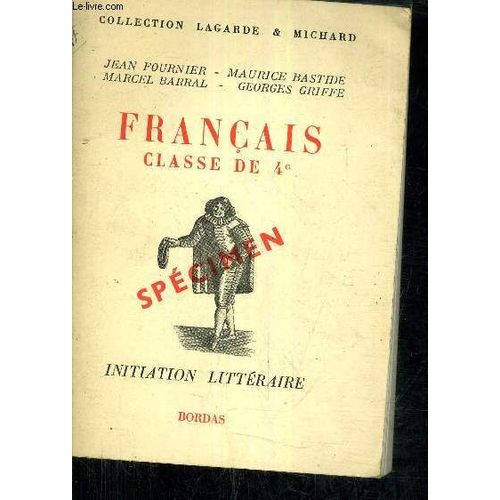 Francais Classe De 4e - Initiation Litteraire - Specimen.