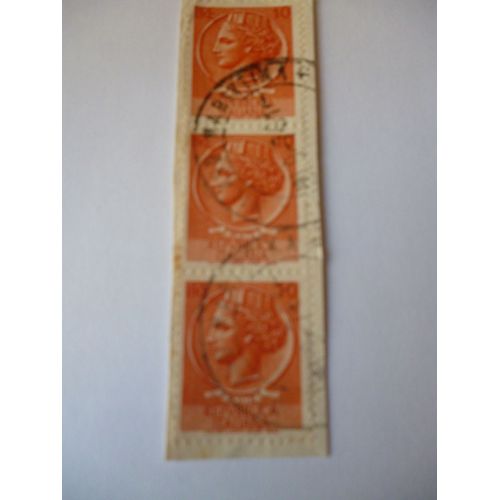 Timbres "Italiie :Lot De 3 Timbres Minerve".