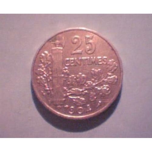 25 Centimes 1904
