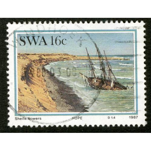 Timbre Oblitéré Swa, Sheila Nowers, 1987, 16c