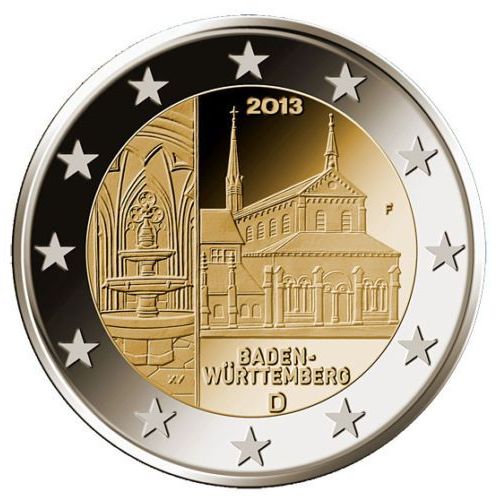 Pièce De 2 Euros Allemagne Baden-Wüttemberg 2013 Atelier F