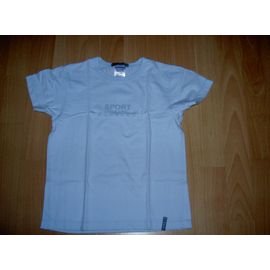 T-Shirt Tee Shirt Bleu Clair Motif Sport Manches Courtes Décathlon Création Taille 5 Ans