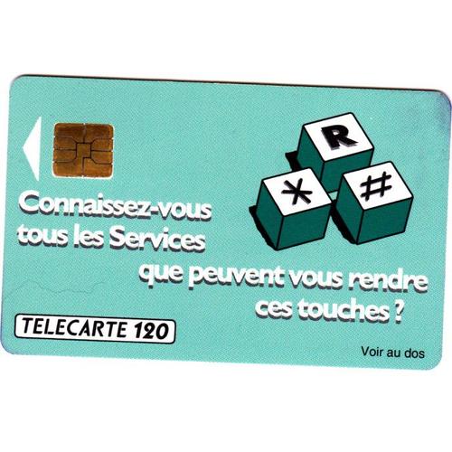 Carte Telephonique - Telecarte - 120 Unites - France - Annee 1991
