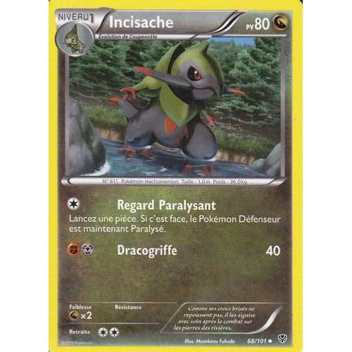 Carte Pokemon Explosion Plasma Incisache 68/101 Fr