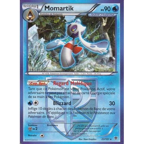Carte Pokemon Explosion Plasma Momartik 23/101 Fr