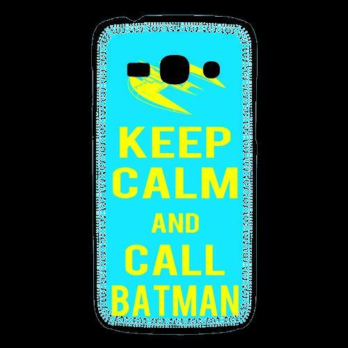 Coque Samsung Galaxy Ace3 Keep Calm Batman Cyan