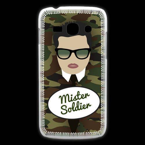 Coque Samsung Galaxy Ace3 Mister Soldier Brun